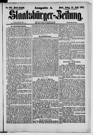 Staatsbürger-Zeitung vom 15.04.1904