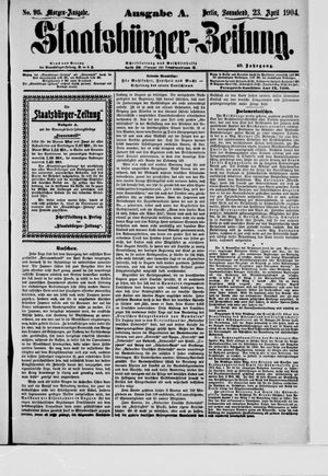 Staatsbürger-Zeitung vom 23.04.1904