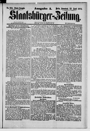 Staatsbürger-Zeitung vom 23.04.1904