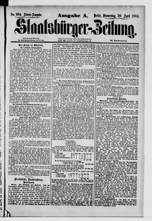 Staatsbürger-Zeitung vom 28.04.1904
