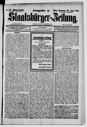 Staatsbürger-Zeitung vom 30.04.1904