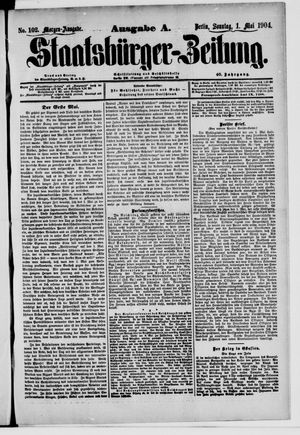 Staatsbürger-Zeitung vom 01.05.1904