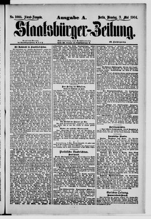 Staatsbürger-Zeitung vom 03.05.1904