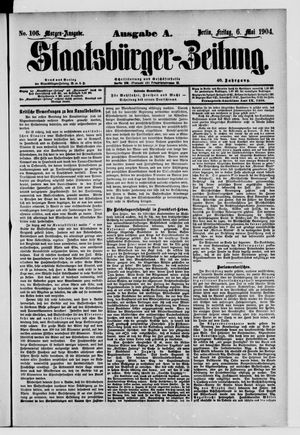 Staatsbürger-Zeitung vom 06.05.1904