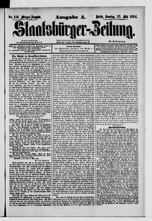 Staatsbürger-Zeitung vom 15.05.1904