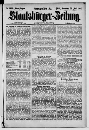 Staatsbürger-Zeitung vom 21.05.1904