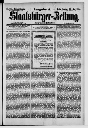 Staatsbürger-Zeitung vom 29.05.1904
