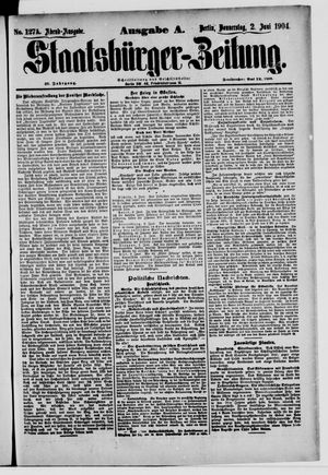 Staatsbürger-Zeitung vom 02.06.1904