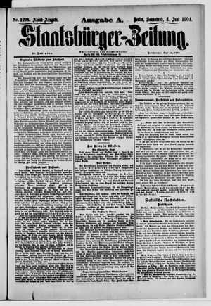 Staatsbürger-Zeitung vom 04.06.1904
