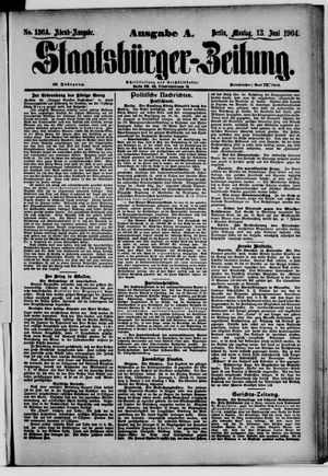 Staatsbürger-Zeitung vom 13.06.1904