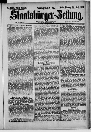 Staatsbürger-Zeitung vom 14.06.1904