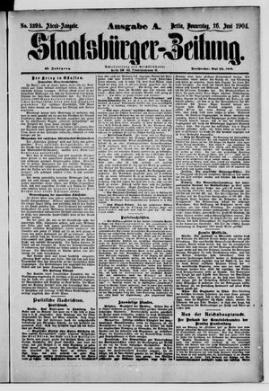 Staatsbürger-Zeitung vom 16.06.1904