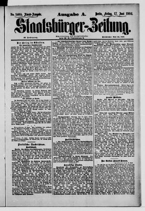 Staatsbürger-Zeitung vom 17.06.1904