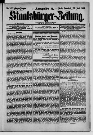 Staatsbürger-Zeitung vom 25.06.1904