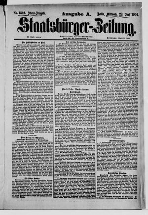 Staatsbürger-Zeitung vom 29.06.1904