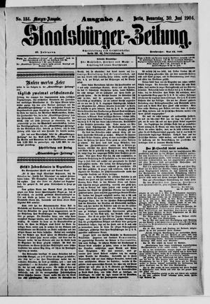 Staatsbürger-Zeitung vom 30.06.1904