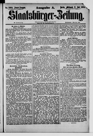 Staatsbürger-Zeitung vom 06.07.1904