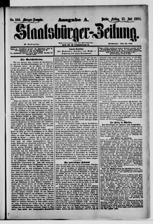 Staatsbürger-Zeitung vom 15.07.1904