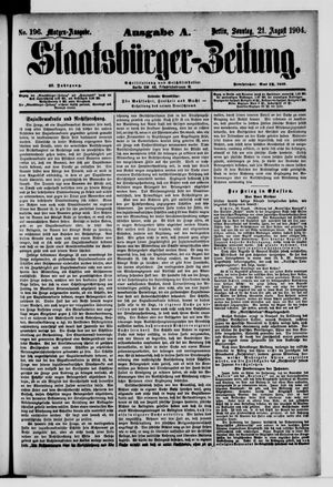 Staatsbürger-Zeitung vom 21.08.1904
