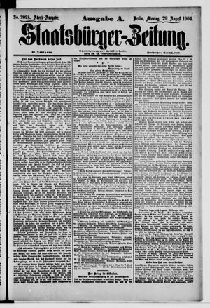 Staatsbürger-Zeitung vom 29.08.1904