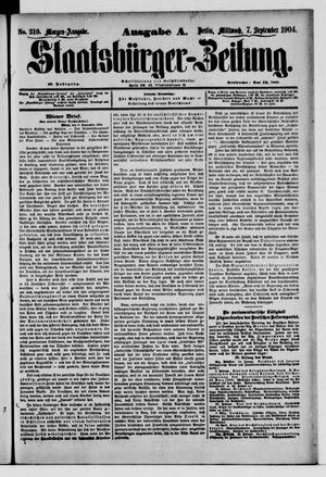 Staatsbürger-Zeitung vom 07.09.1904