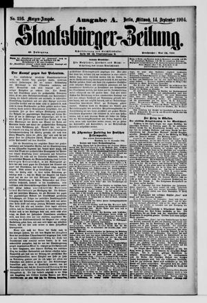 Staatsbürger-Zeitung vom 14.09.1904