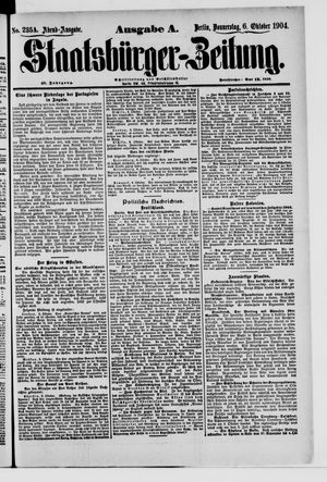 Staatsbürger-Zeitung vom 06.10.1904
