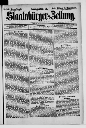 Staatsbürger-Zeitung vom 12.10.1904