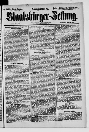 Staatsbürger-Zeitung vom 12.10.1904
