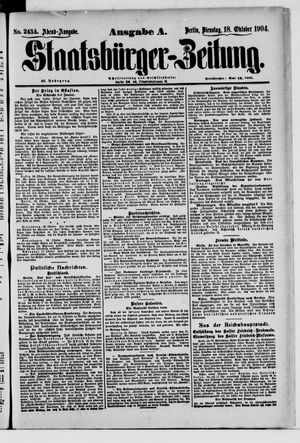 Staatsbürger-Zeitung vom 18.10.1904