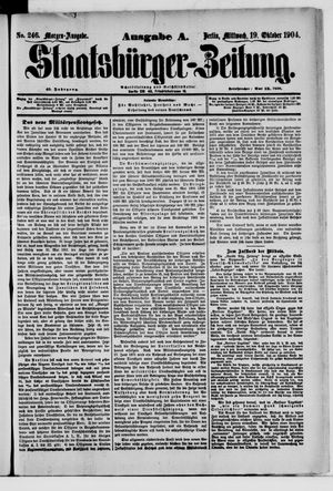 Staatsbürger-Zeitung vom 19.10.1904