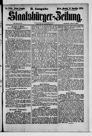 Staatsbürger-Zeitung vom 21.11.1904