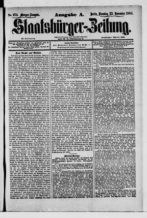 Staatsbürger-Zeitung vom 22.11.1904