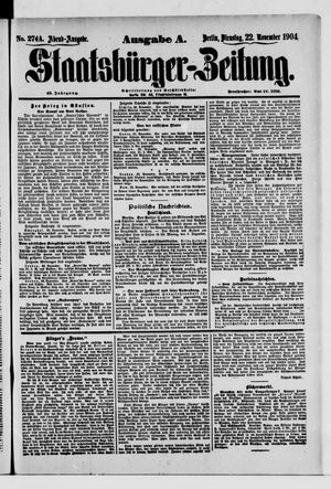 Staatsbürger-Zeitung vom 22.11.1904