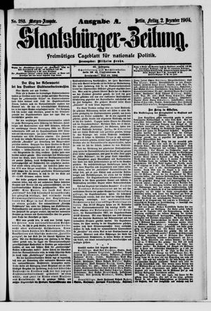 Staatsbürger-Zeitung vom 02.12.1904