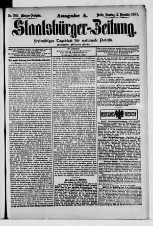 Staatsbürger-Zeitung vom 04.12.1904