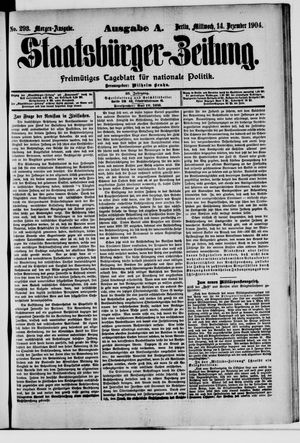 Staatsbürger-Zeitung vom 14.12.1904