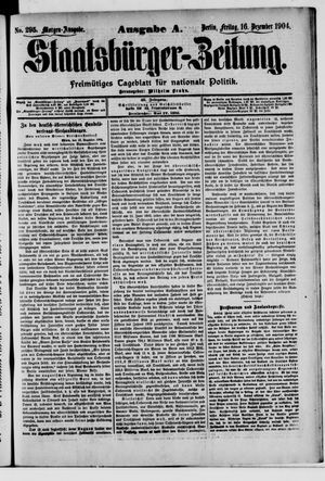 Staatsbürger-Zeitung vom 16.12.1904