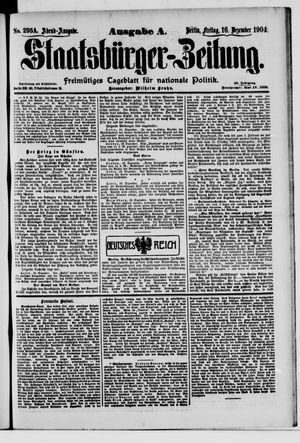 Staatsbürger-Zeitung vom 16.12.1904