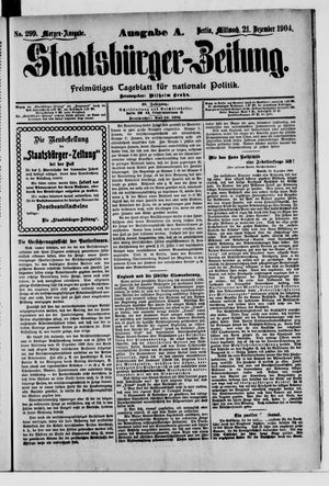 Staatsbürger-Zeitung vom 21.12.1904