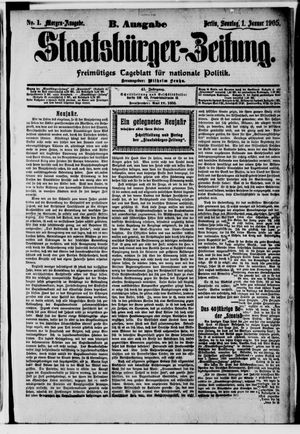 Staatsbürger-Zeitung vom 01.01.1905