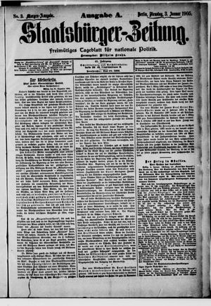 Staatsbürger-Zeitung vom 03.01.1905