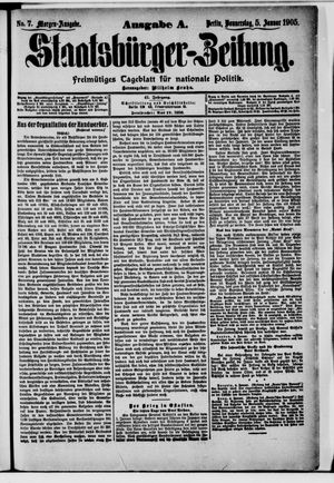 Staatsbürger-Zeitung vom 05.01.1905