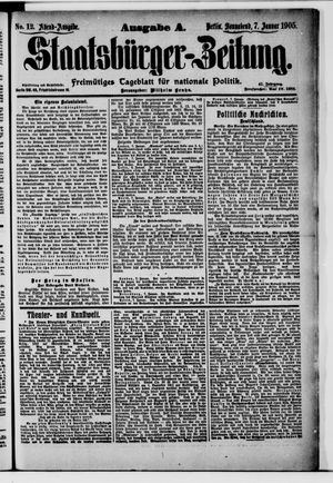 Staatsbürger-Zeitung vom 07.01.1905