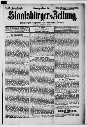 Staatsbürger-Zeitung vom 17.01.1905