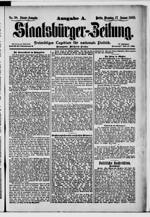Staatsbürger-Zeitung vom 17.01.1905