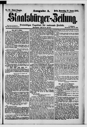 Staatsbürger-Zeitung vom 19.01.1905