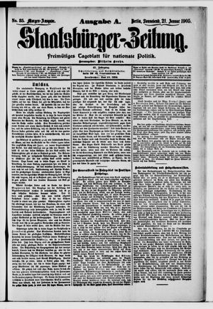Staatsbürger-Zeitung vom 21.01.1905