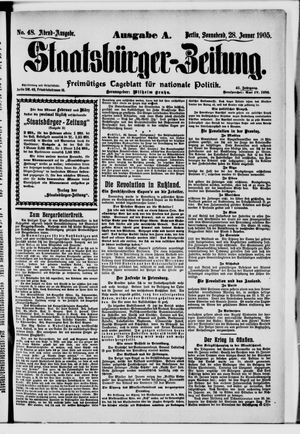 Staatsbürger-Zeitung vom 28.01.1905