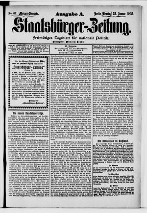 Staatsbürger-Zeitung vom 31.01.1905